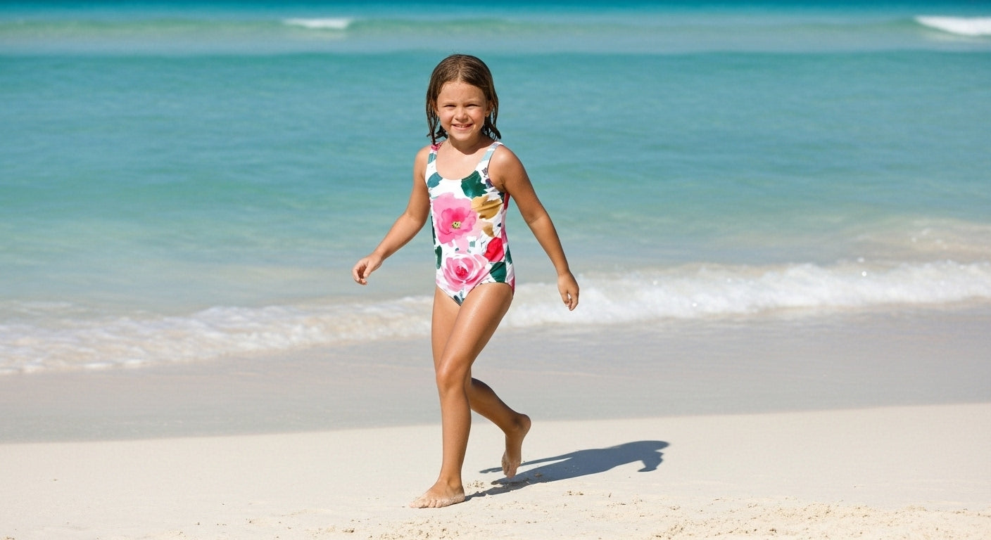 Floral Fiesta Youth Swimsuit