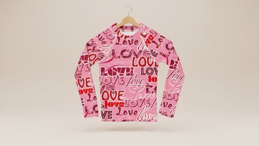 Valentine's Love Youth Rash Guard