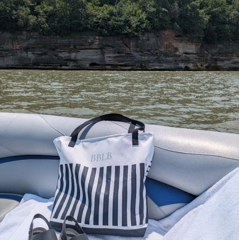 Bayside Tuxedo Large Beach Bag