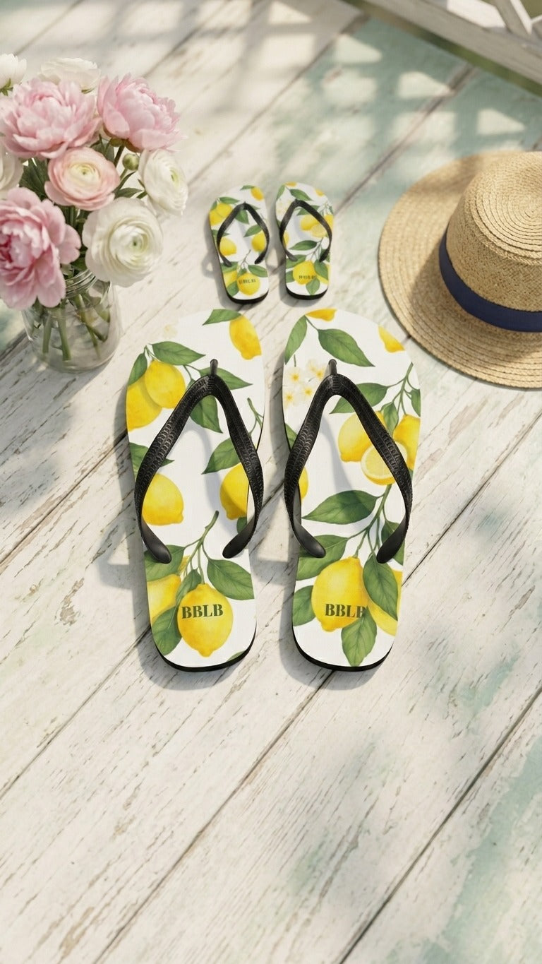 Lennon's Lemon Flip-Flops Youth / Women