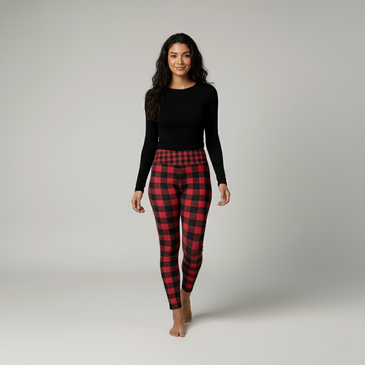 Everyday Women's Leggings - Buffalo Check
