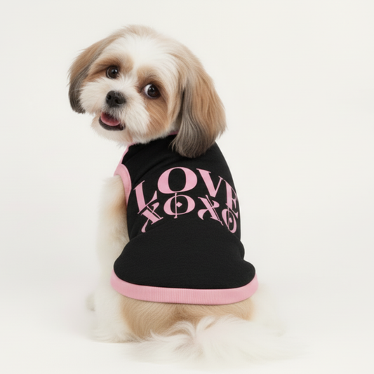 Love Valentine's Jacquard  Knitted Pet Sweater
