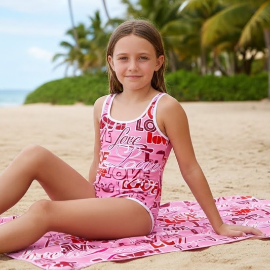 Valentine's Love Youth Swimsuit
