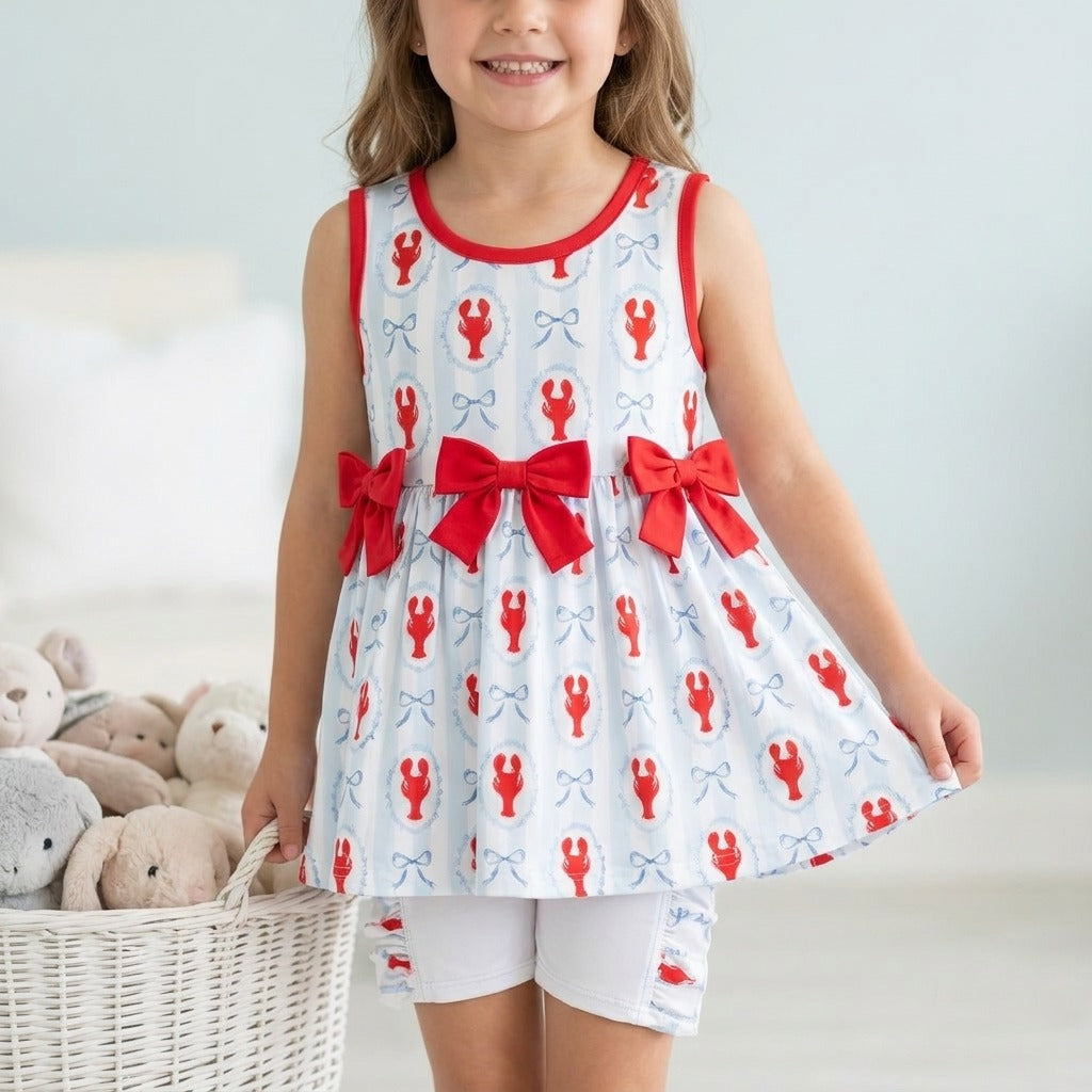 Girls Lobster Cove Two-Piece Top & Short Set