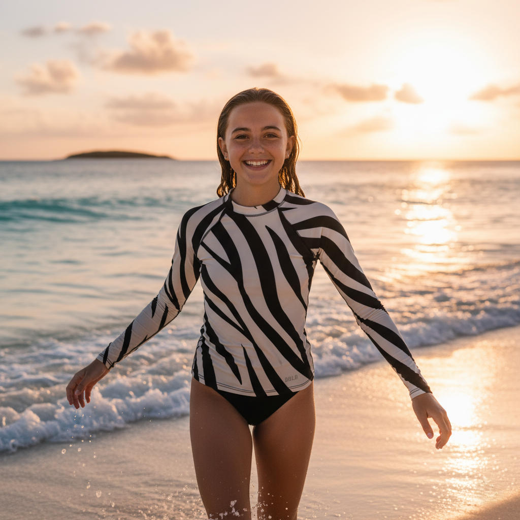 Safari Shores Youth Rash Guard