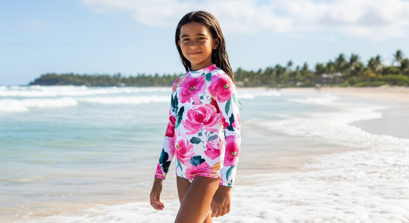 Floral Fiesta Youth Rash Guard