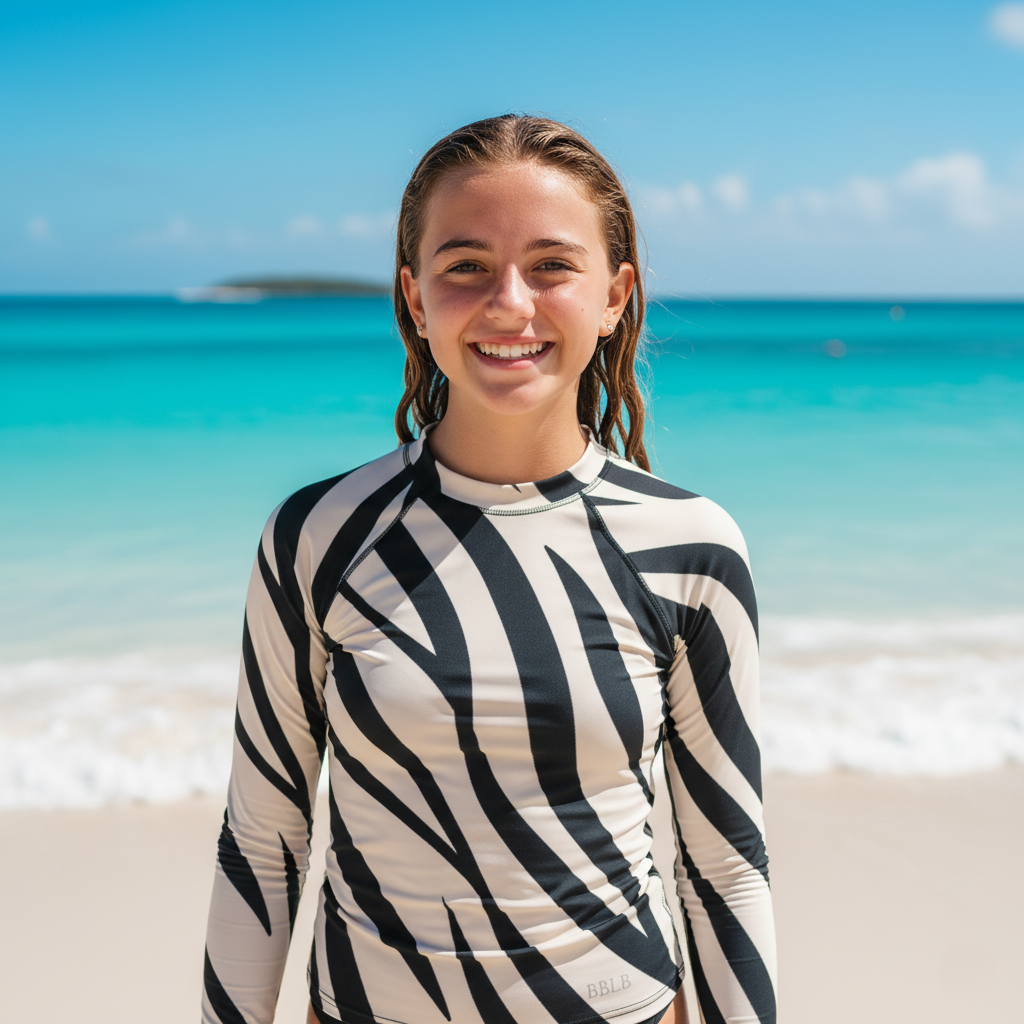 Safari Shores Youth Rash Guard