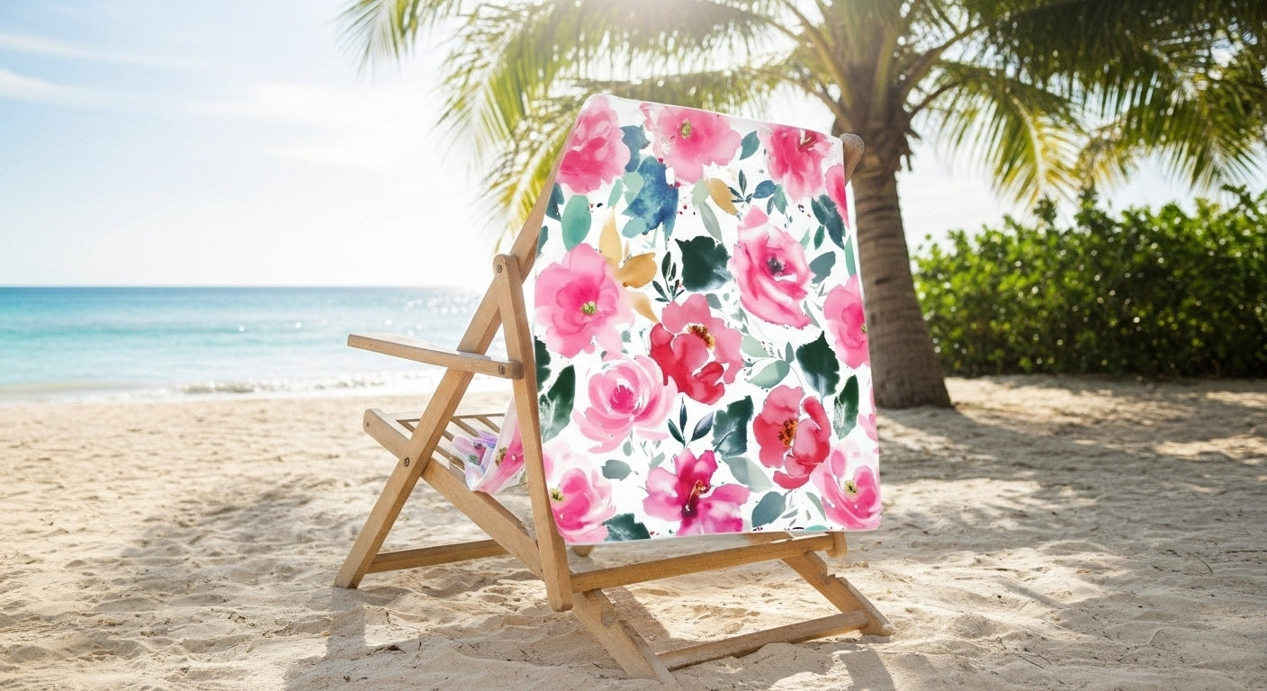 Fiesta Floral Beach Towel