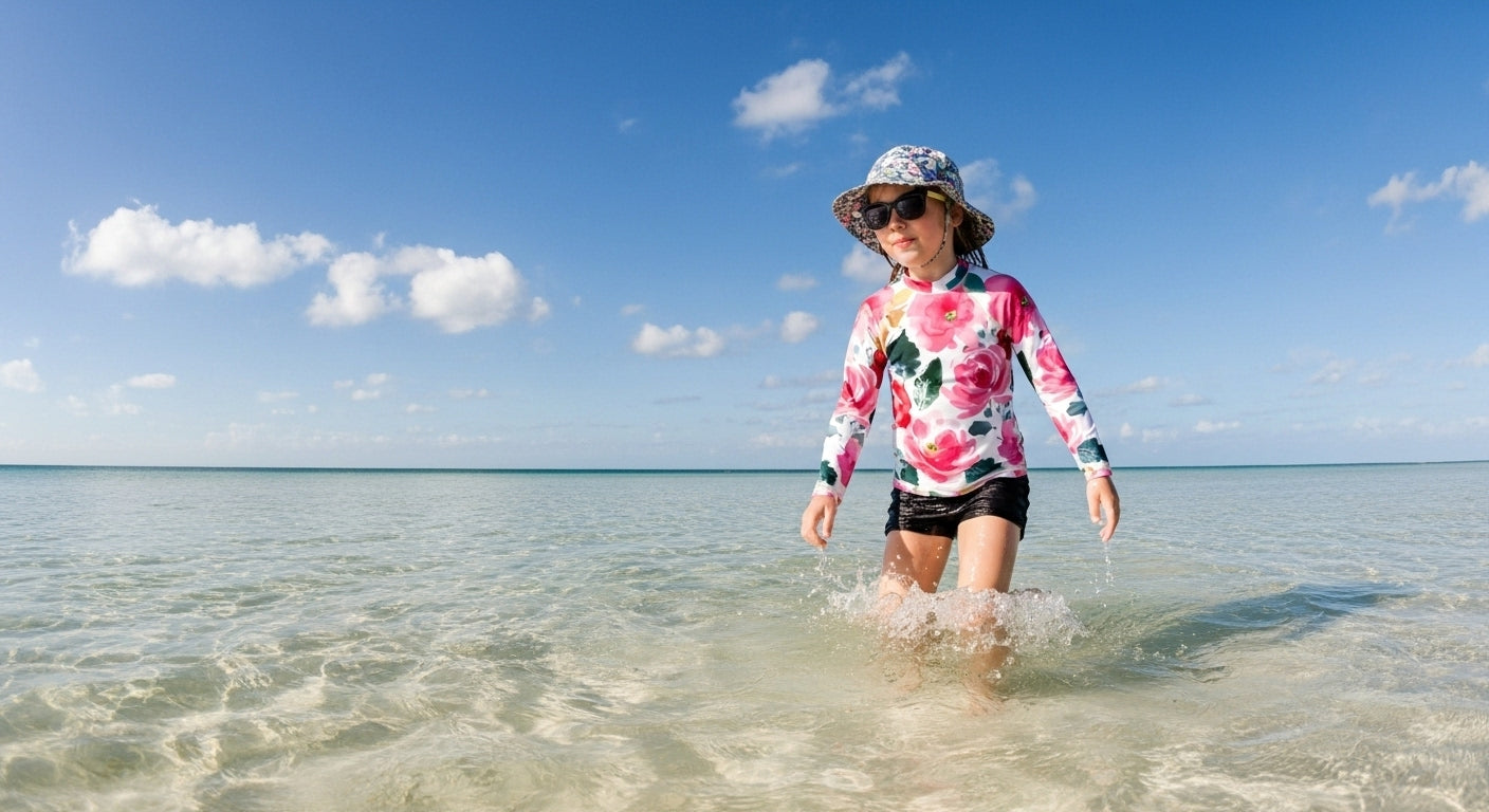 Floral Fiesta Kids Rash Guard