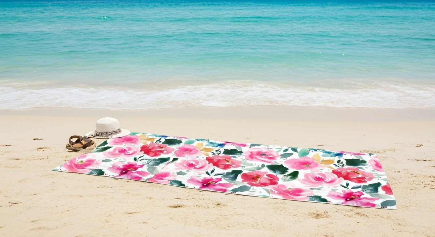 Fiesta Floral Beach Towel