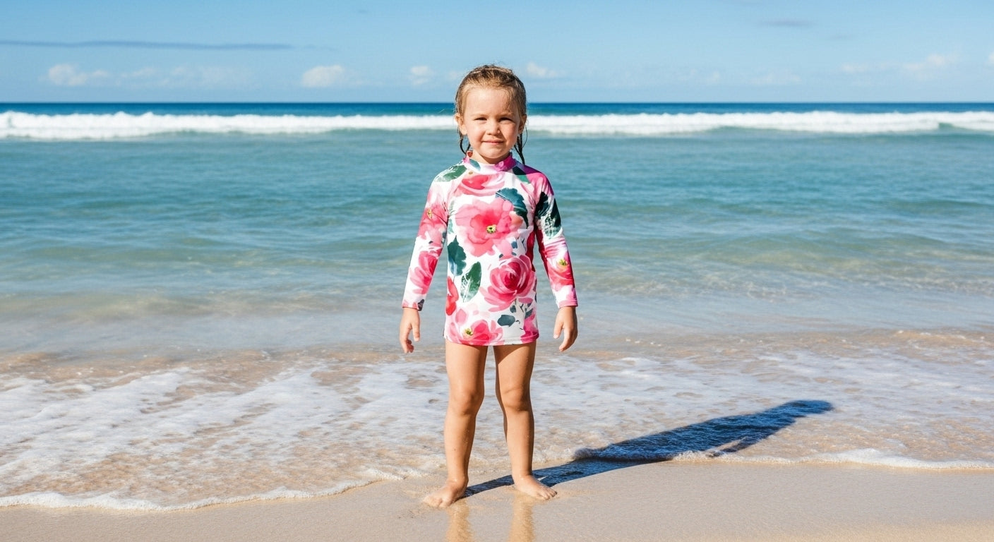 Floral Fiesta Kids Rash Guard