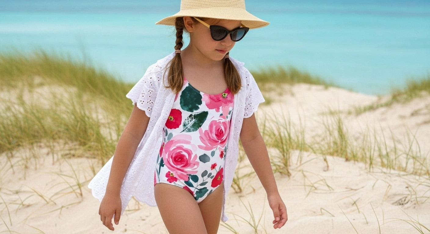 Floral Fiesta Youth Swimsuit