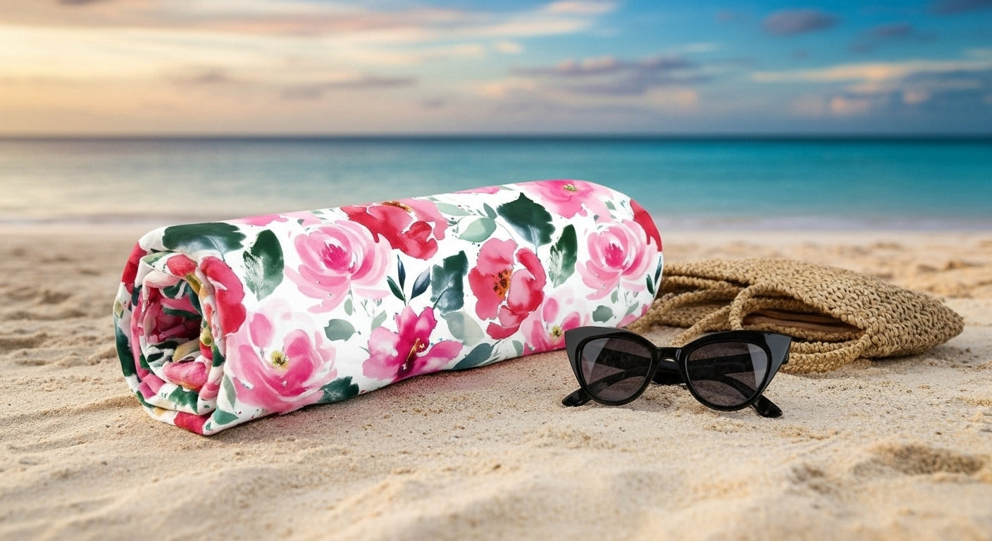 Fiesta Floral Beach Towel