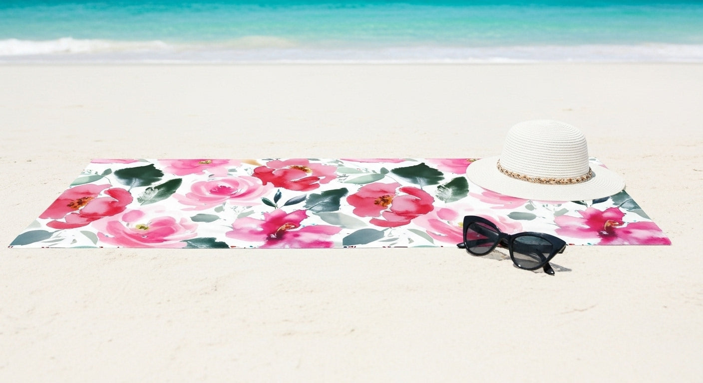 Fiesta Floral Beach Towel