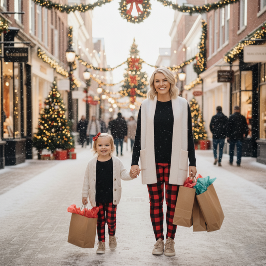 Everyday Kid's Leggings - Buffalo Check