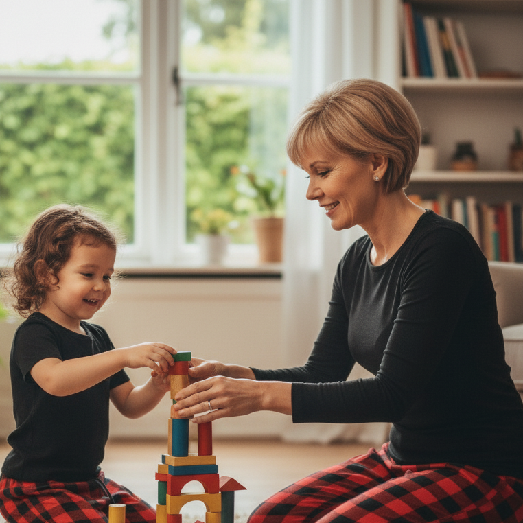 Everyday Kid's Leggings - Buffalo Check