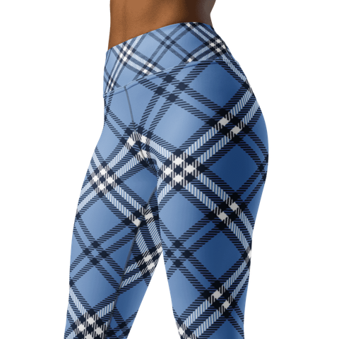 Everyday Women's Leggings - Blue Plaid