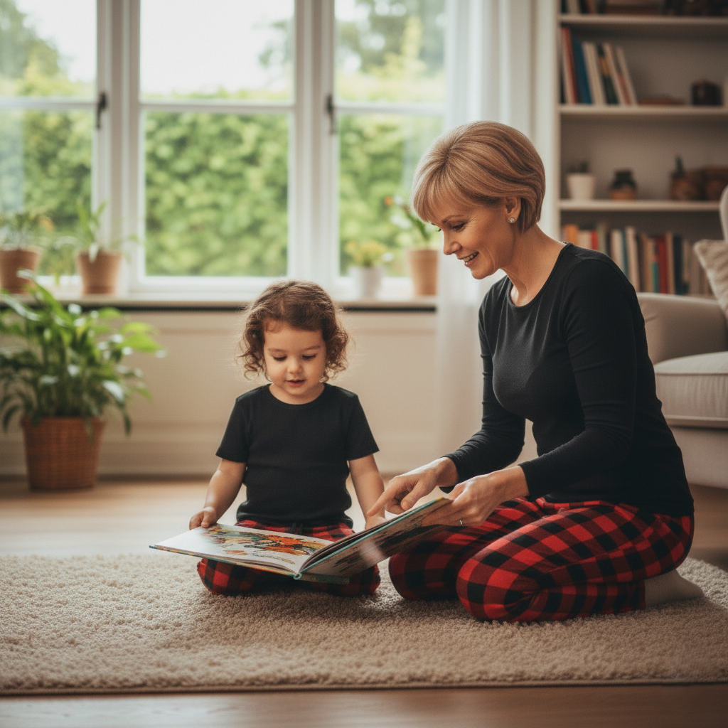 Everyday Kid's Leggings - Buffalo Check