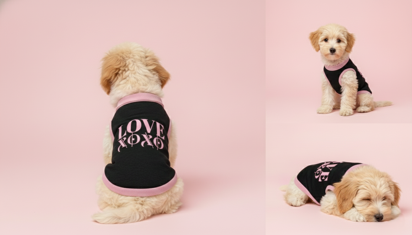 Love Valentine's Jacquard  Knitted Pet Sweater