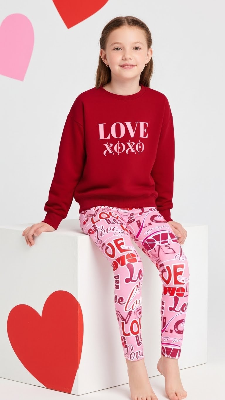 Valentine's Love Youth Leggings