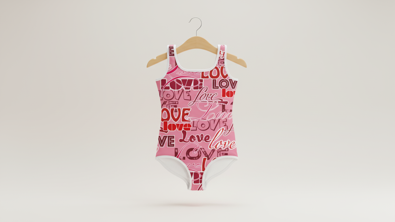 Valentine's Love Youth Swimsuit