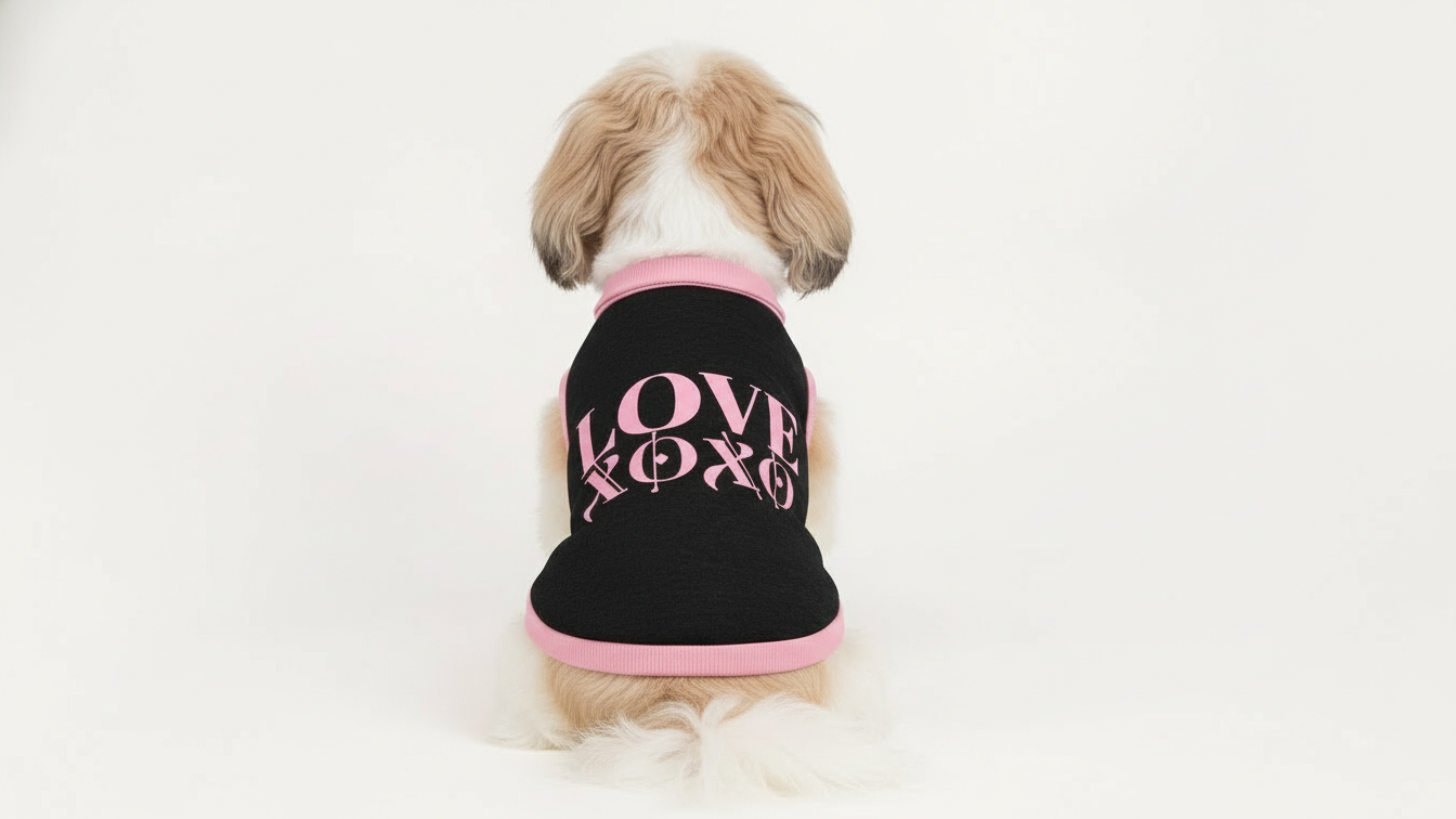 Love Valentine's Jacquard  Knitted Pet Sweater