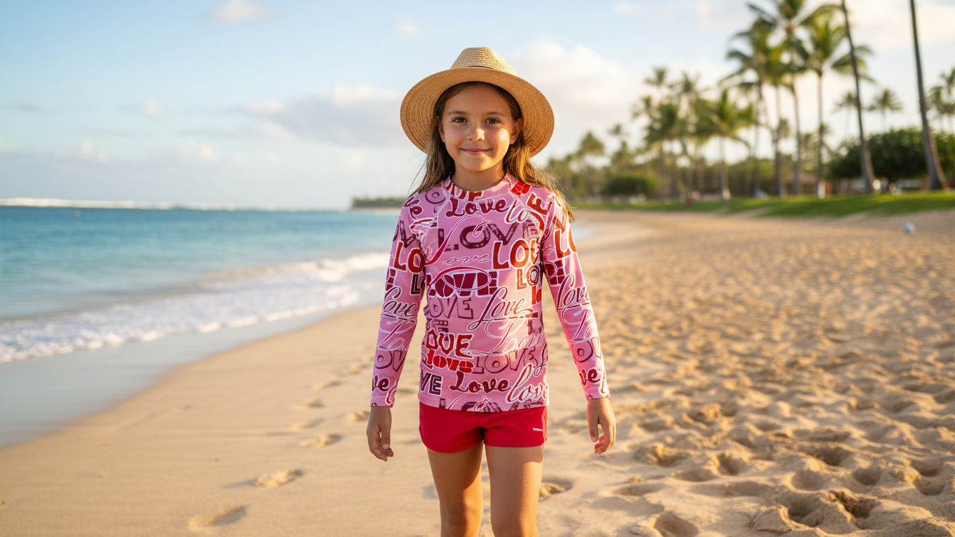 Valentine's Love Kids Rash Guard