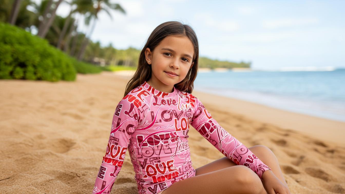 Valentine's Love Youth Rash Guard