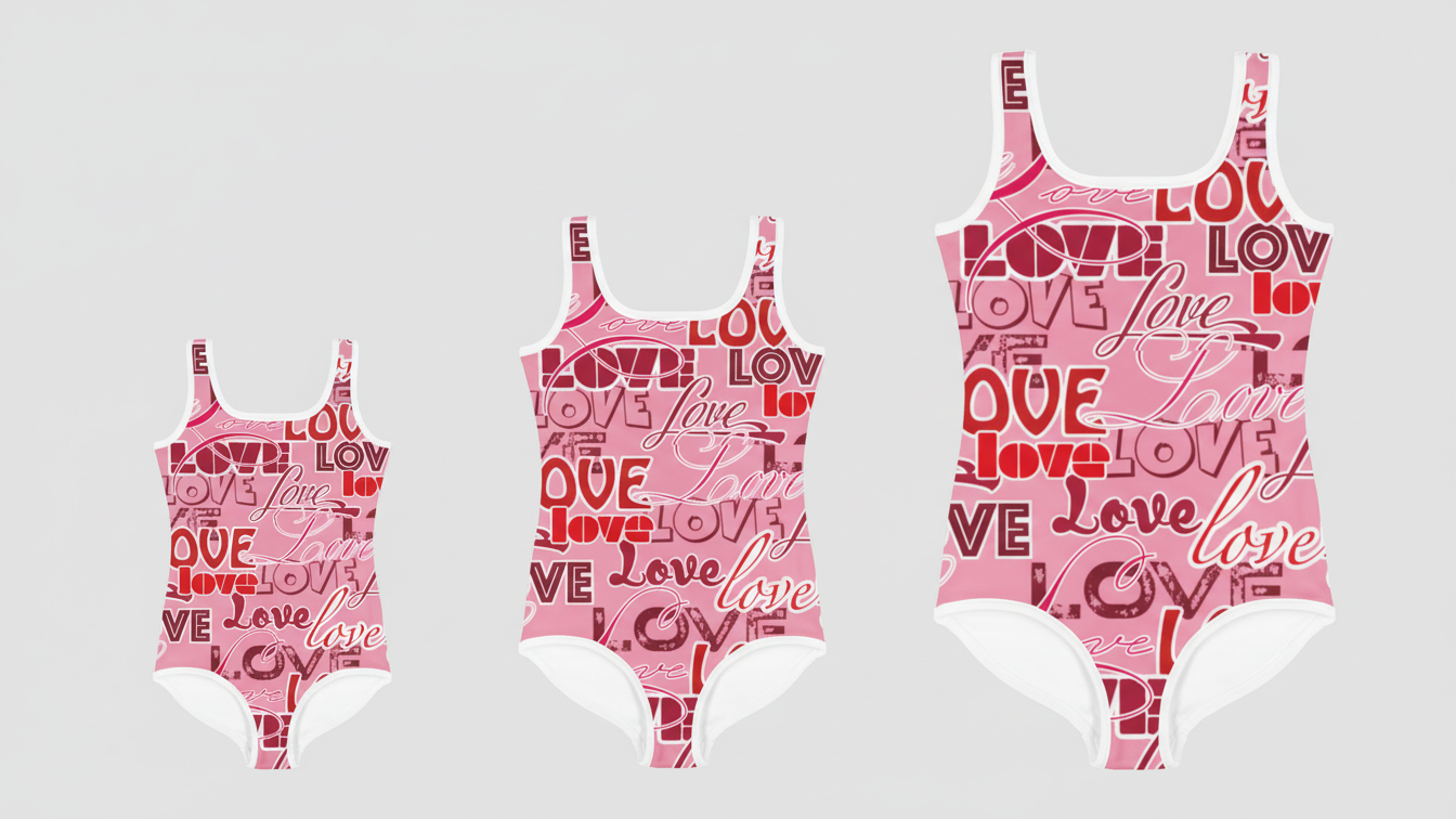 Valentine's Love Youth Swimsuit