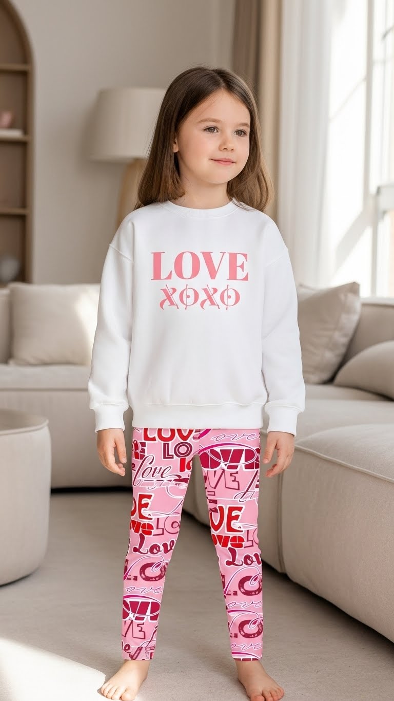 Valentine's Love Youth Leggings