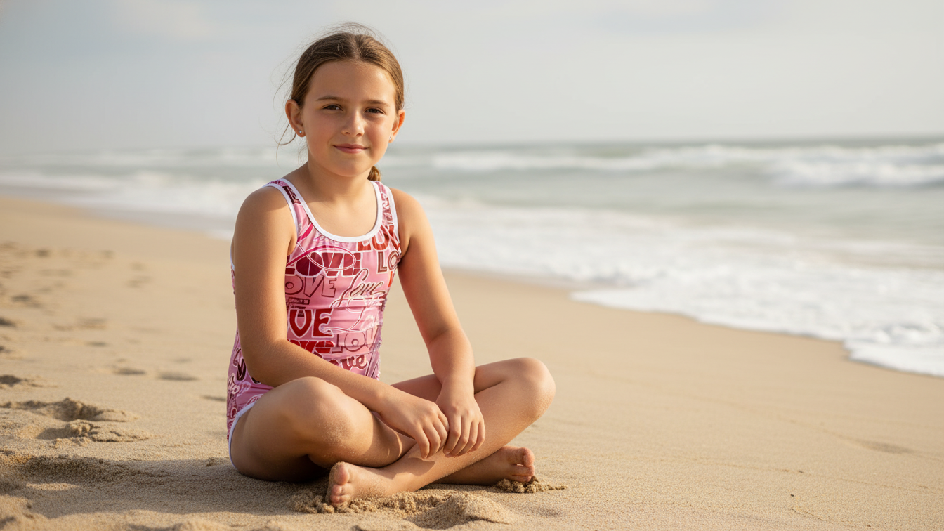 Valentine's Love Youth Swimsuit