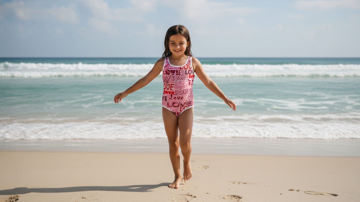 Valentine's Love Youth Swimsuit