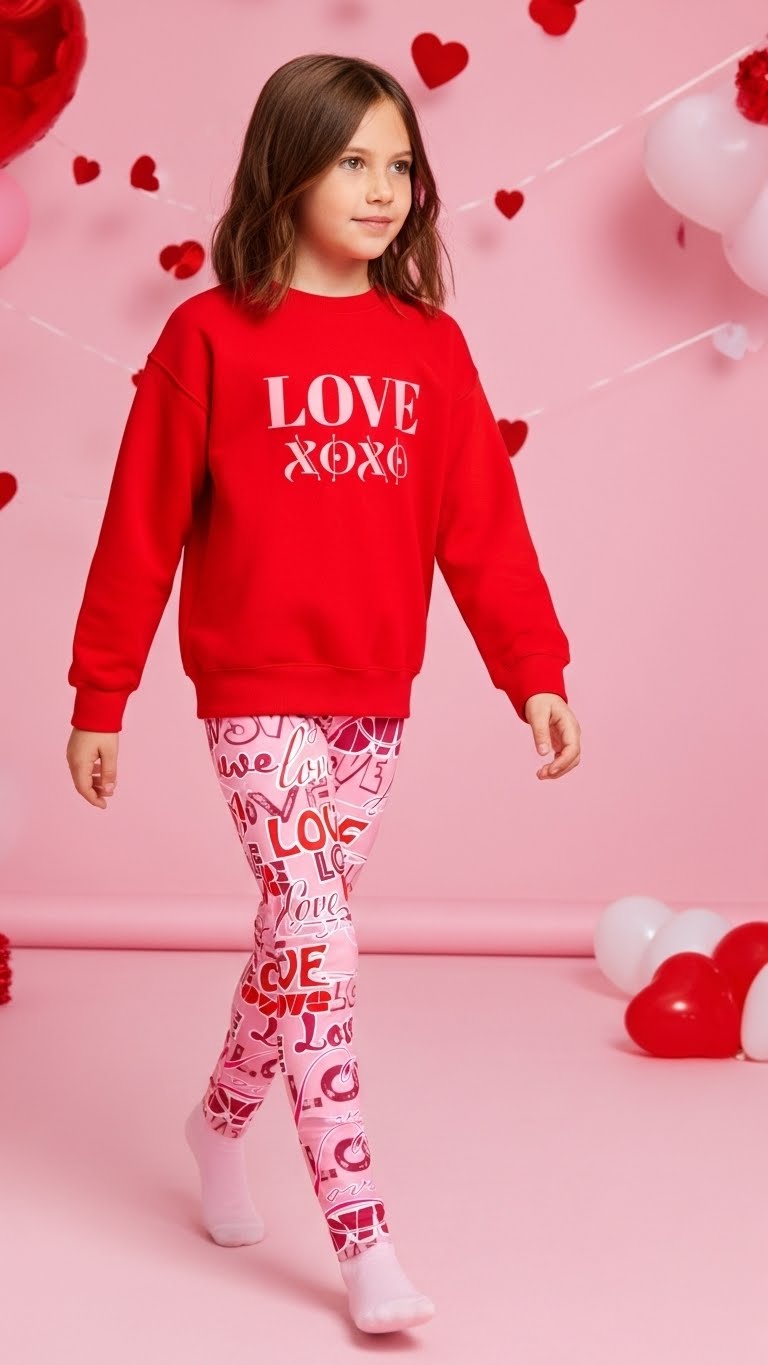 Valentine's Love Youth Leggings