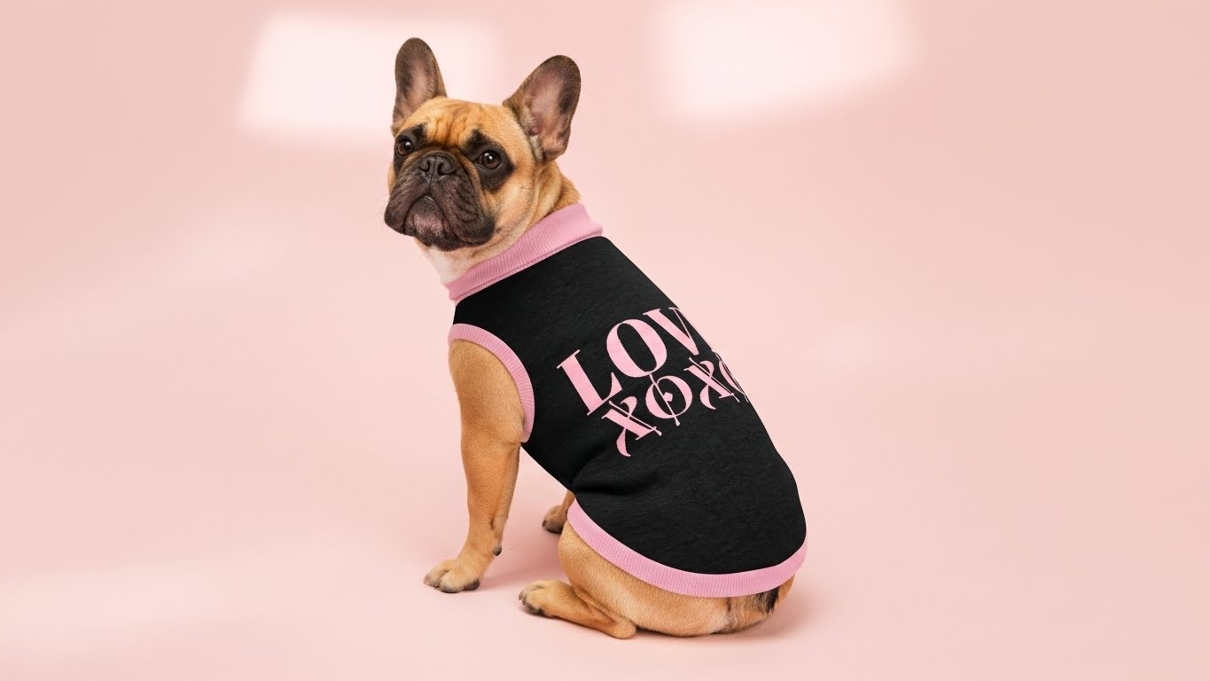 Love Valentine's Jacquard  Knitted Pet Sweater