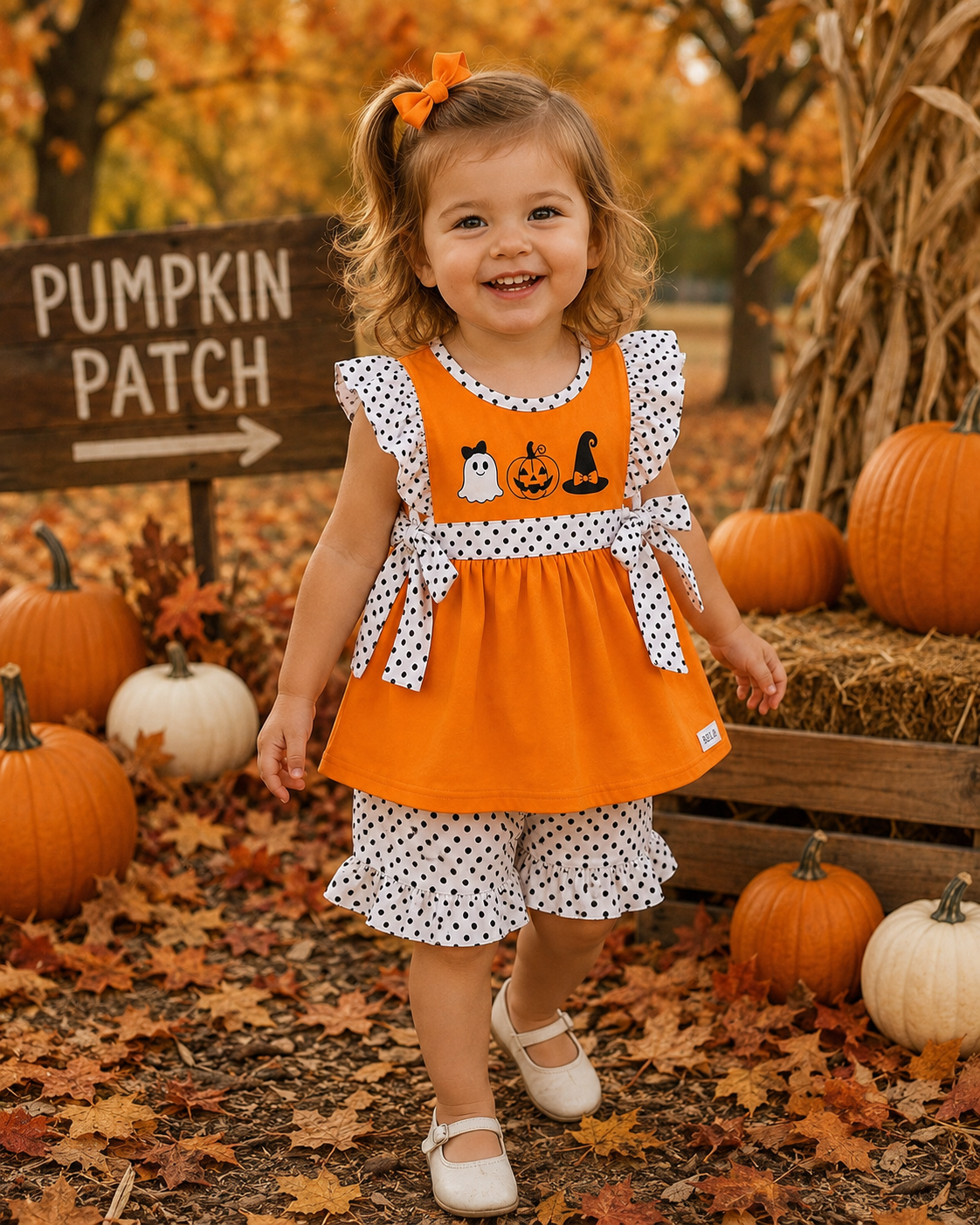 Trick-or-Treat Polka Dot Set