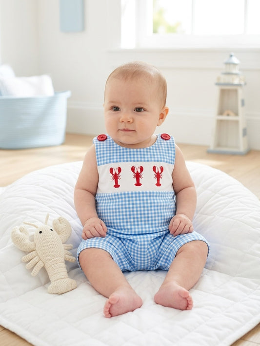 Baby Boy Lobster Romper