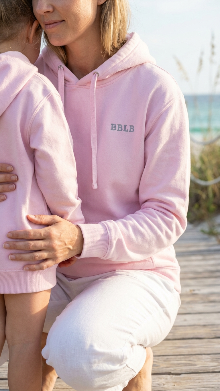 Women’s Luxury Cotton Hoodie – Lavender Designer Loungewear