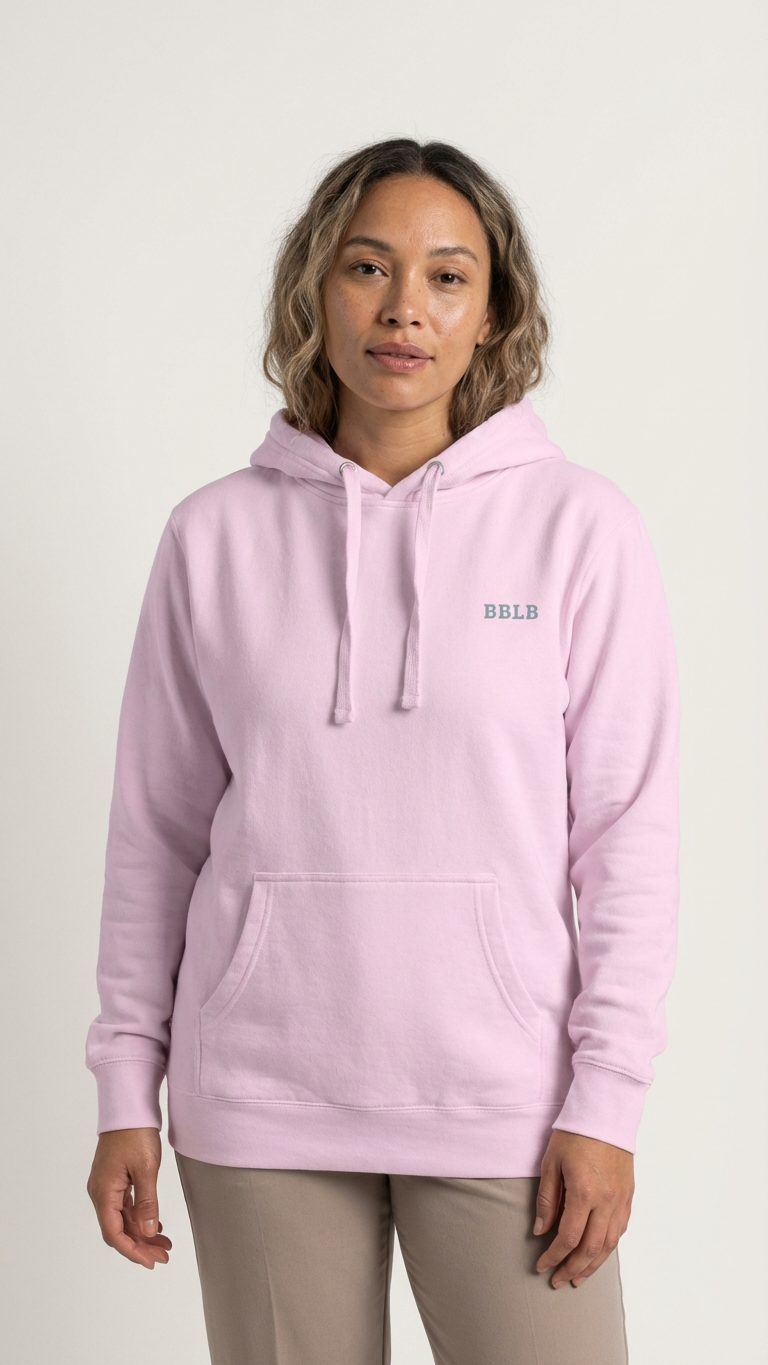 Women’s Luxury Cotton Hoodie – Lavender Designer Loungewear