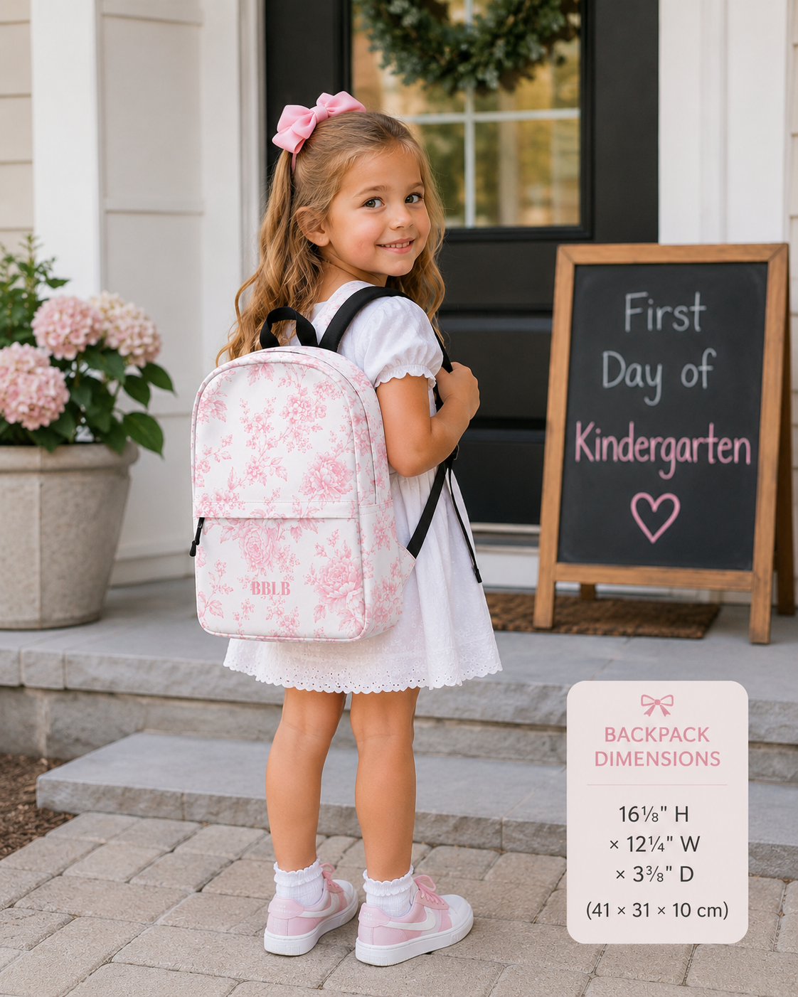 Pink Toile Backpack
