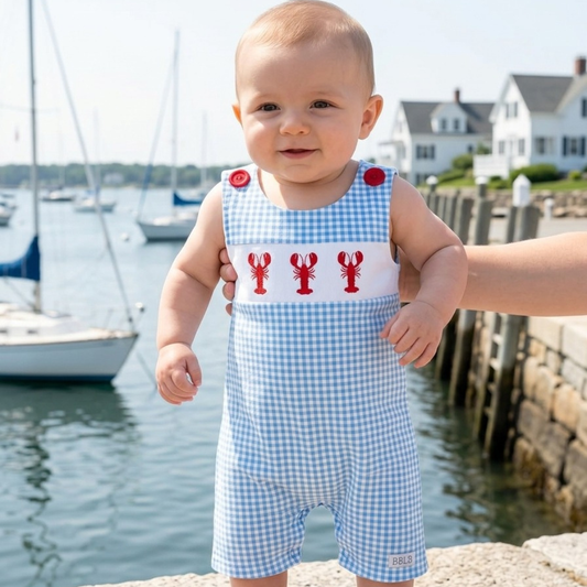 Baby Boy Lobster Romper