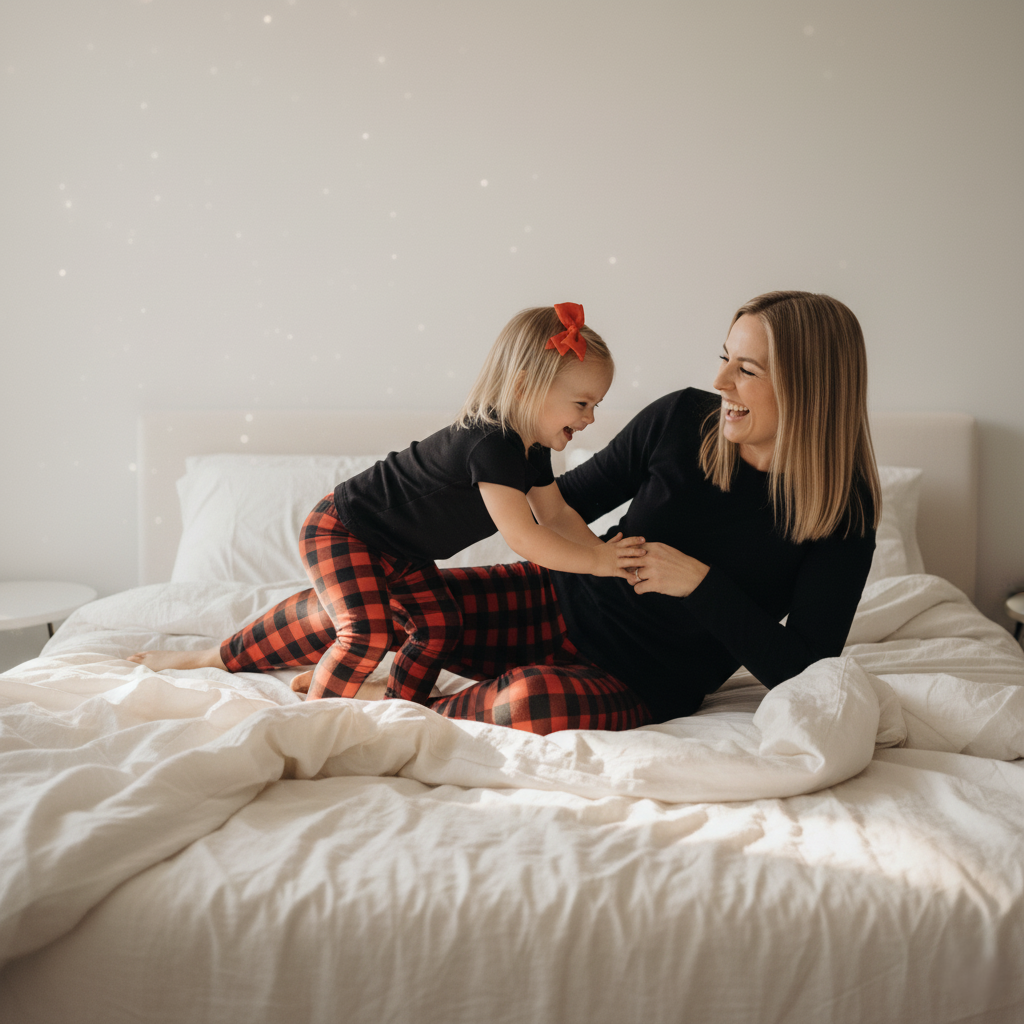 Everyday Kid's Leggings - Buffalo Check