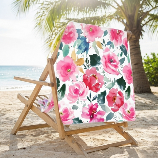 Fiesta Floral Beach Towel