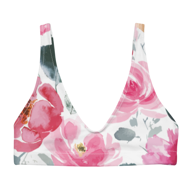 Floral Fiesta Women's Padded Swim Top