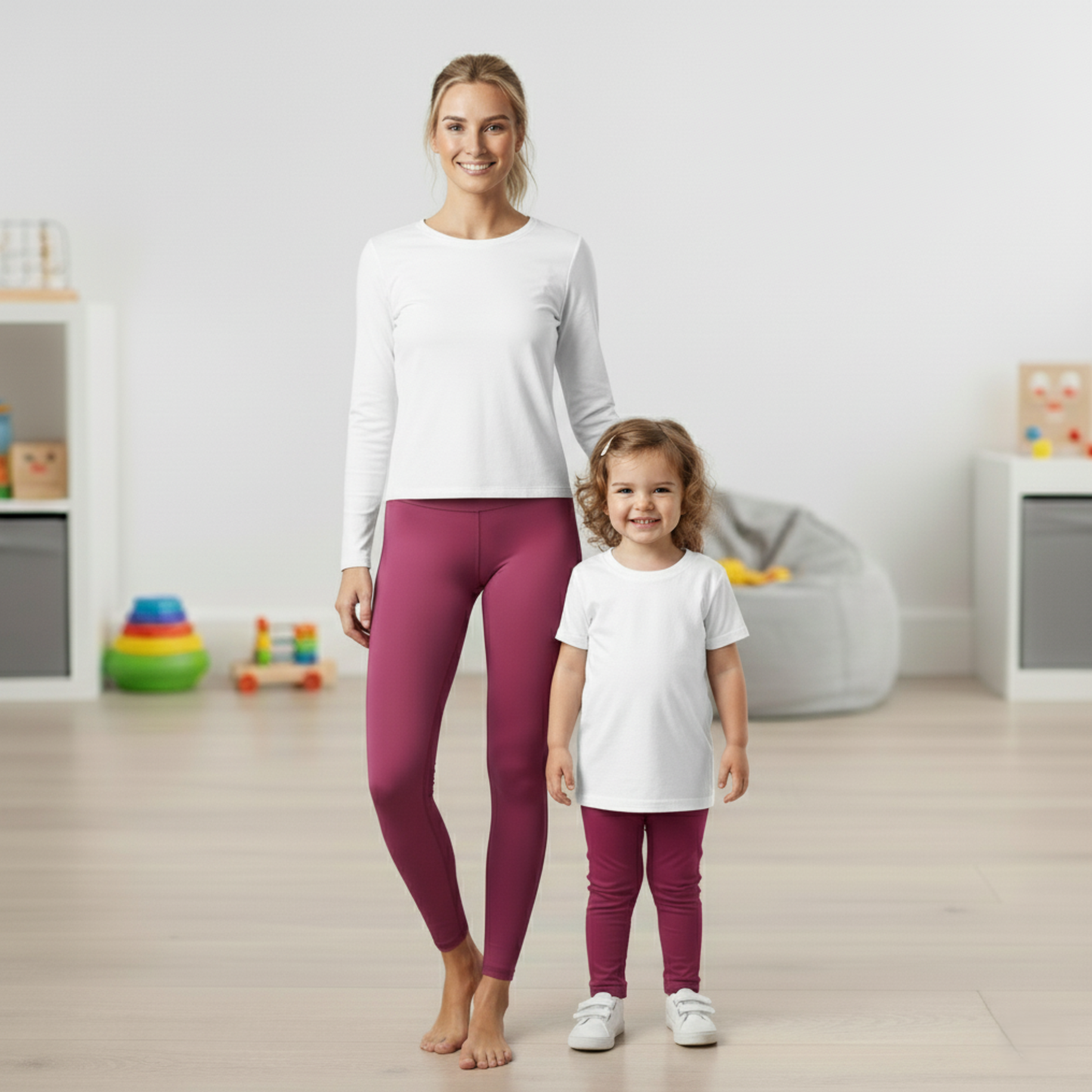 Toddler Airlume Combed Ring-Spun Cotton Short Sleeve Tee - WHITE