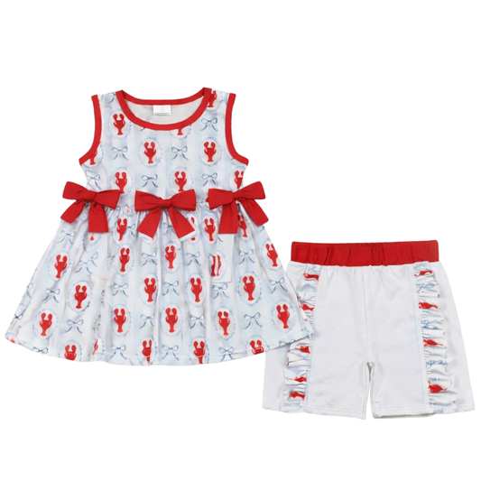 Girls Lobster Cove Two-Piece Top & Short Set