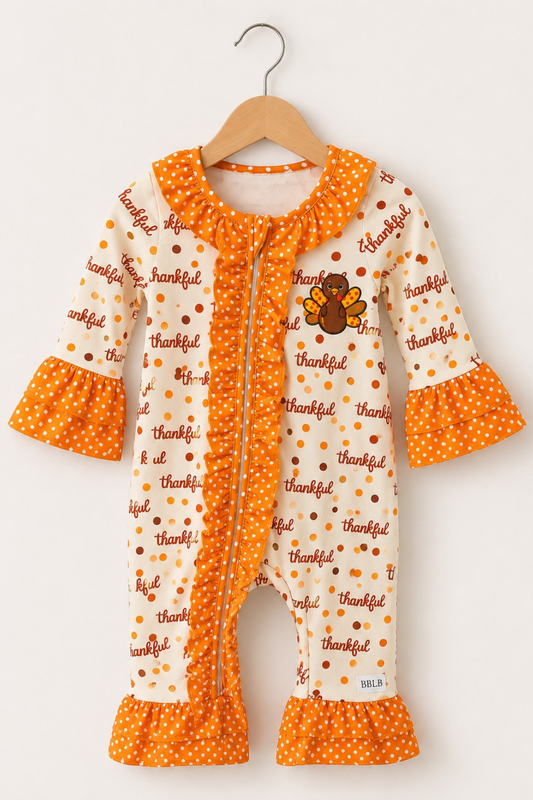 Little Turkey Ruffle Romper