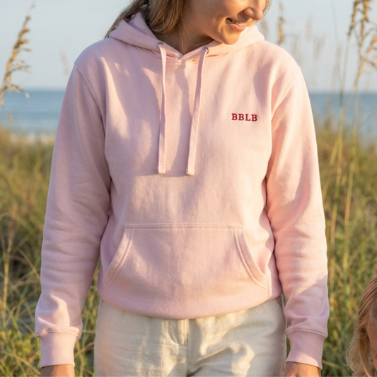 Women’s Luxury Cotton Hoodie – Soft Pink Designer Loungewear