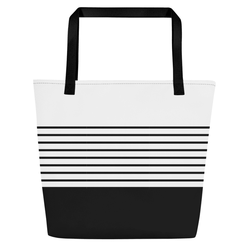 Bayside Tuxedo Large Beach Bag