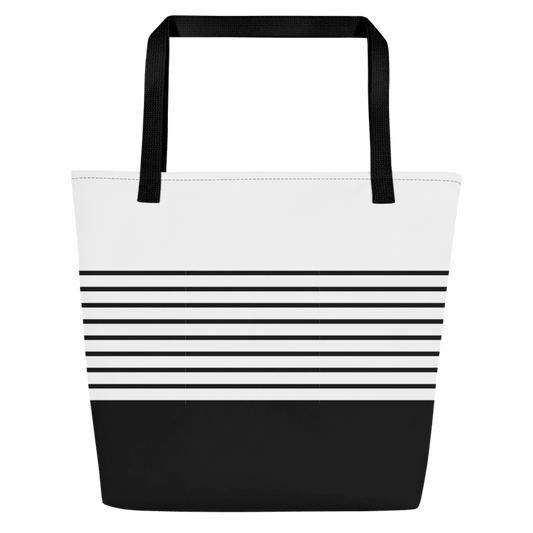 Bayside Tuxedo Large Beach Bag