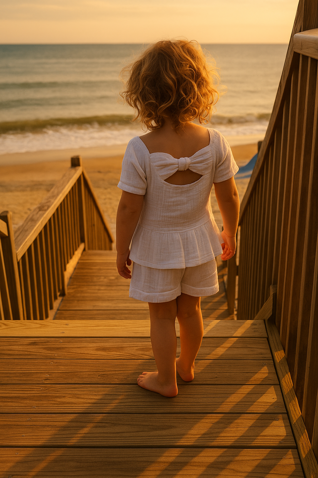 Beachy Breeze White SHORTS
